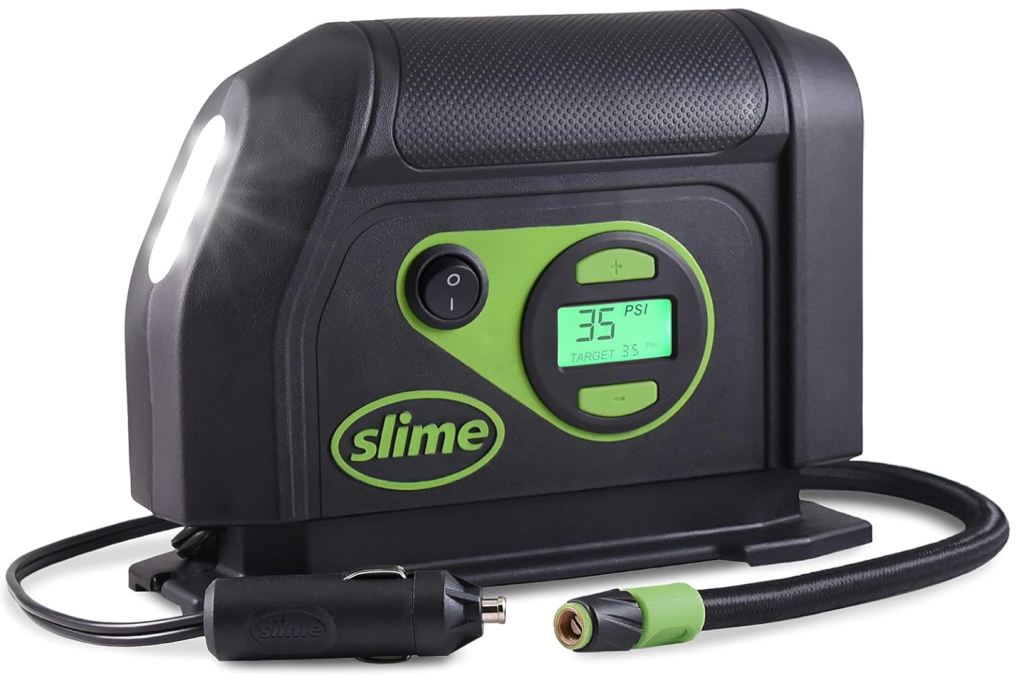 Slime 40051 Tire Inflator, Portable Car Air Compressor