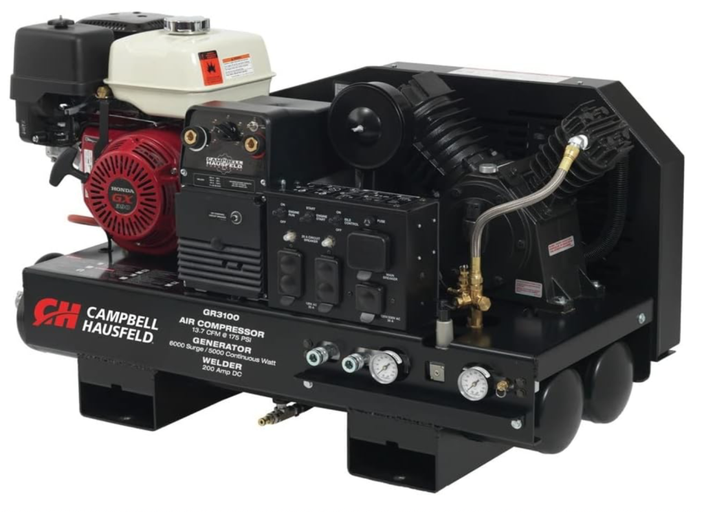 Campbell Hausfeld 10 Gal. 175 PSI Honda GX390 Gas Engine Stationary Compressor